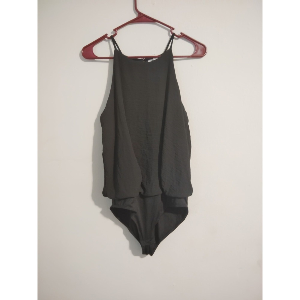 Maurice's Women's Tank Top Spaghetti Straps Black Body Suite Size Medium